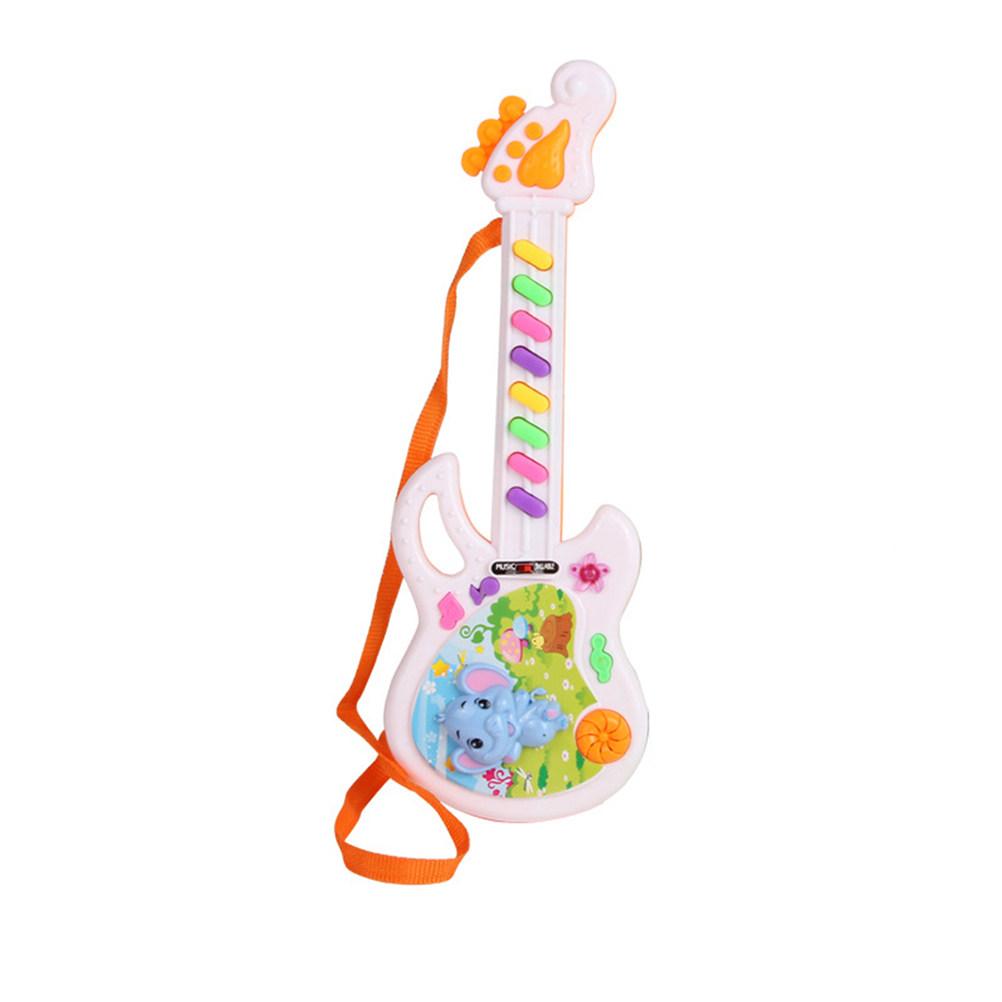 Kids Education Rhymes - 8 Tombol, Gitar Elektronik Bertema Kartun,