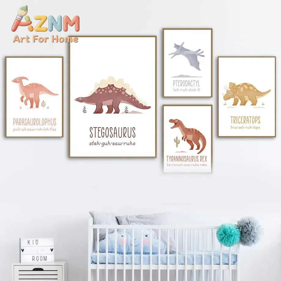 AZNM Lukisan Dinding Kanvas Be - Kids Education Name ulasan dan harga