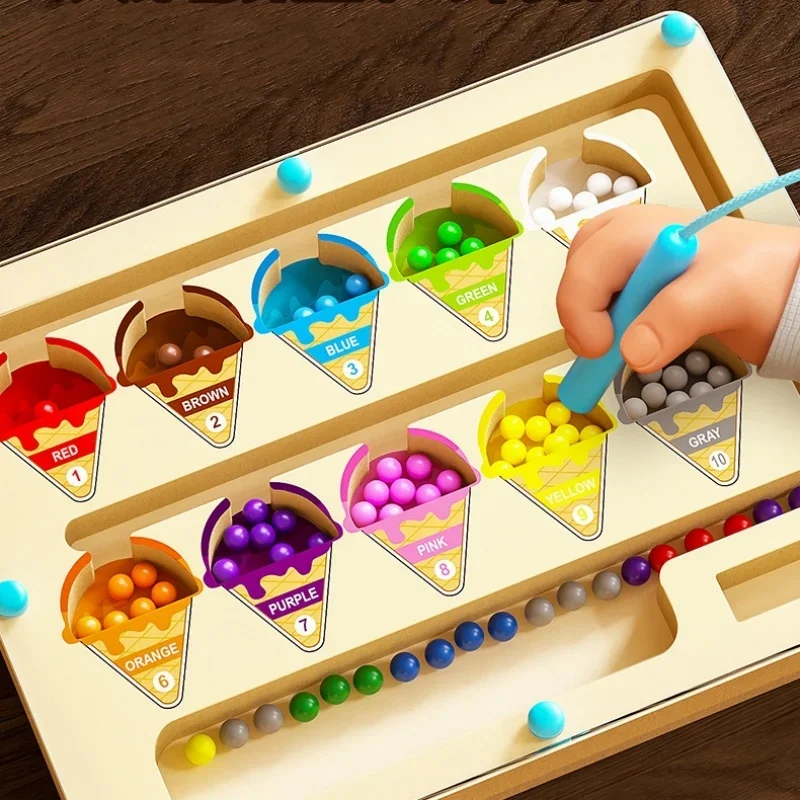 Es Krim magnetik warna dan jum - Kids Education Number ulasan dan harga